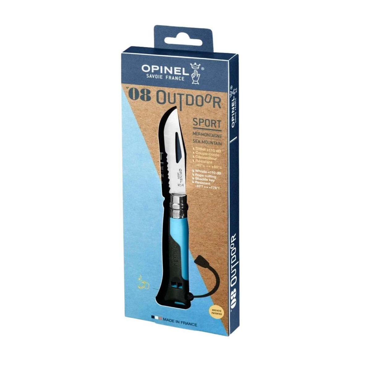 Opinel Pocket Knife 8.5 cm Blue Handle No 8 Outdoor 001575