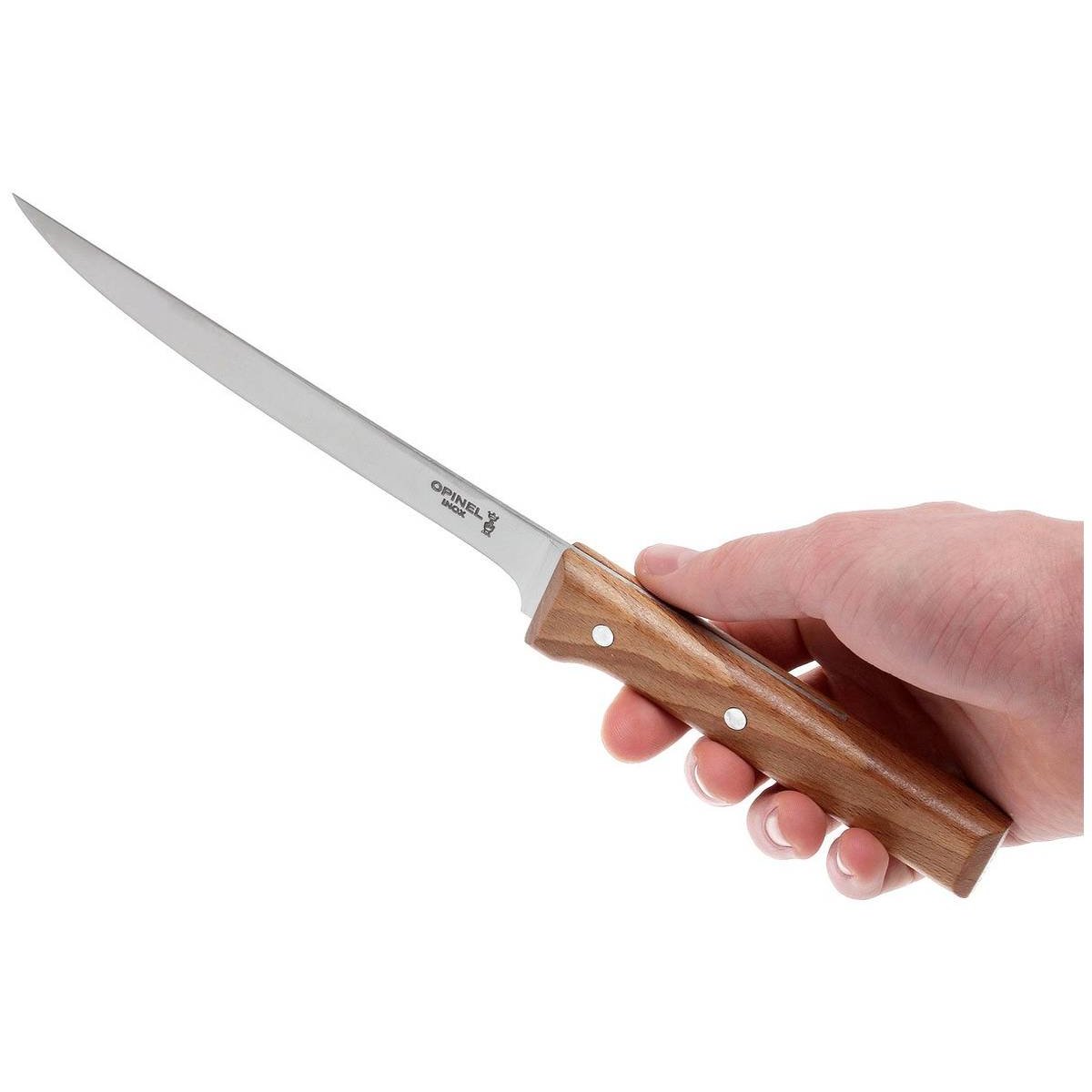 Opinel Filleting Knife 18 cm Beechwood Handle No 121 Parallele 001821