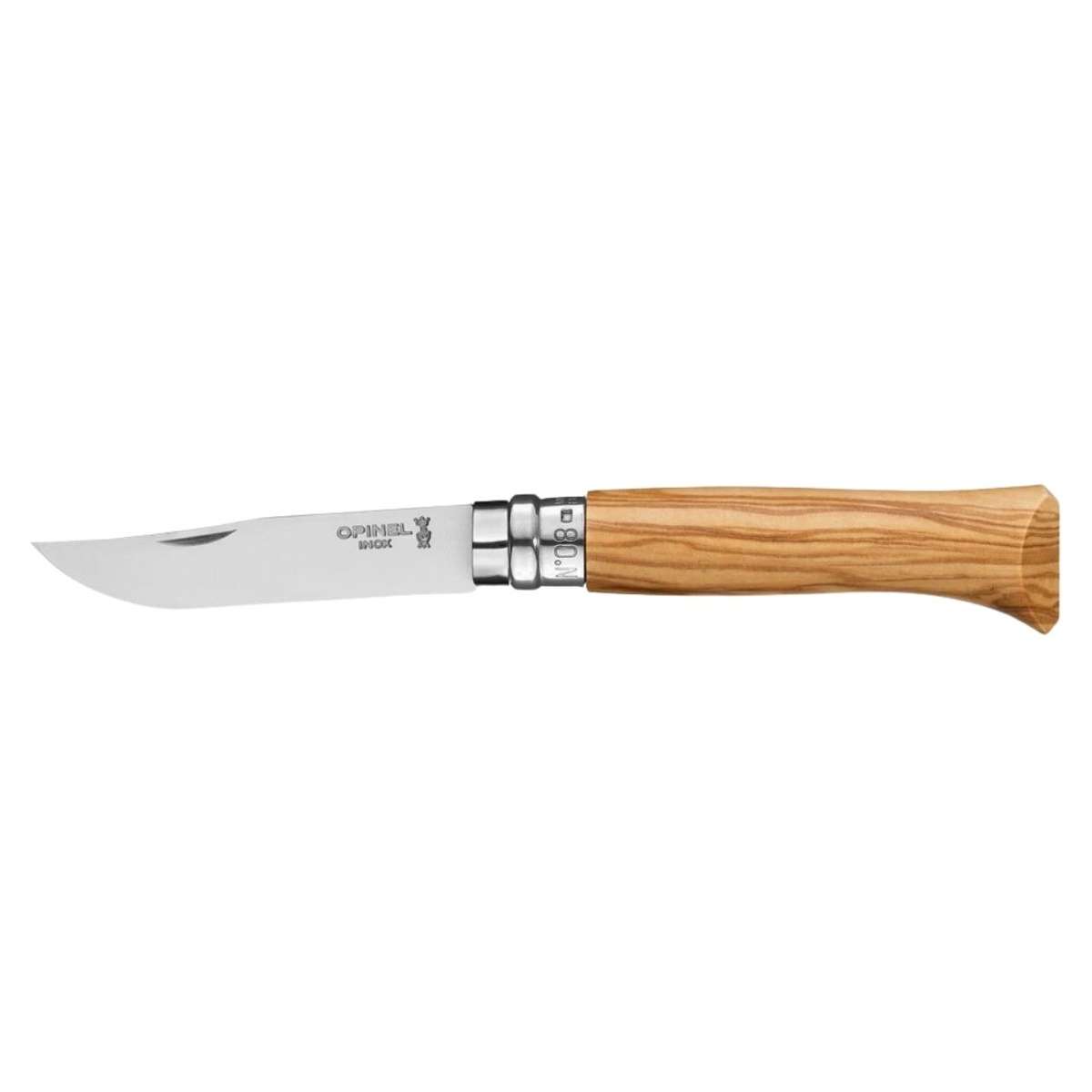Opinel Pocket Knife 8.5 cm Olive Wood Handle No 8 Classic Wood 002020