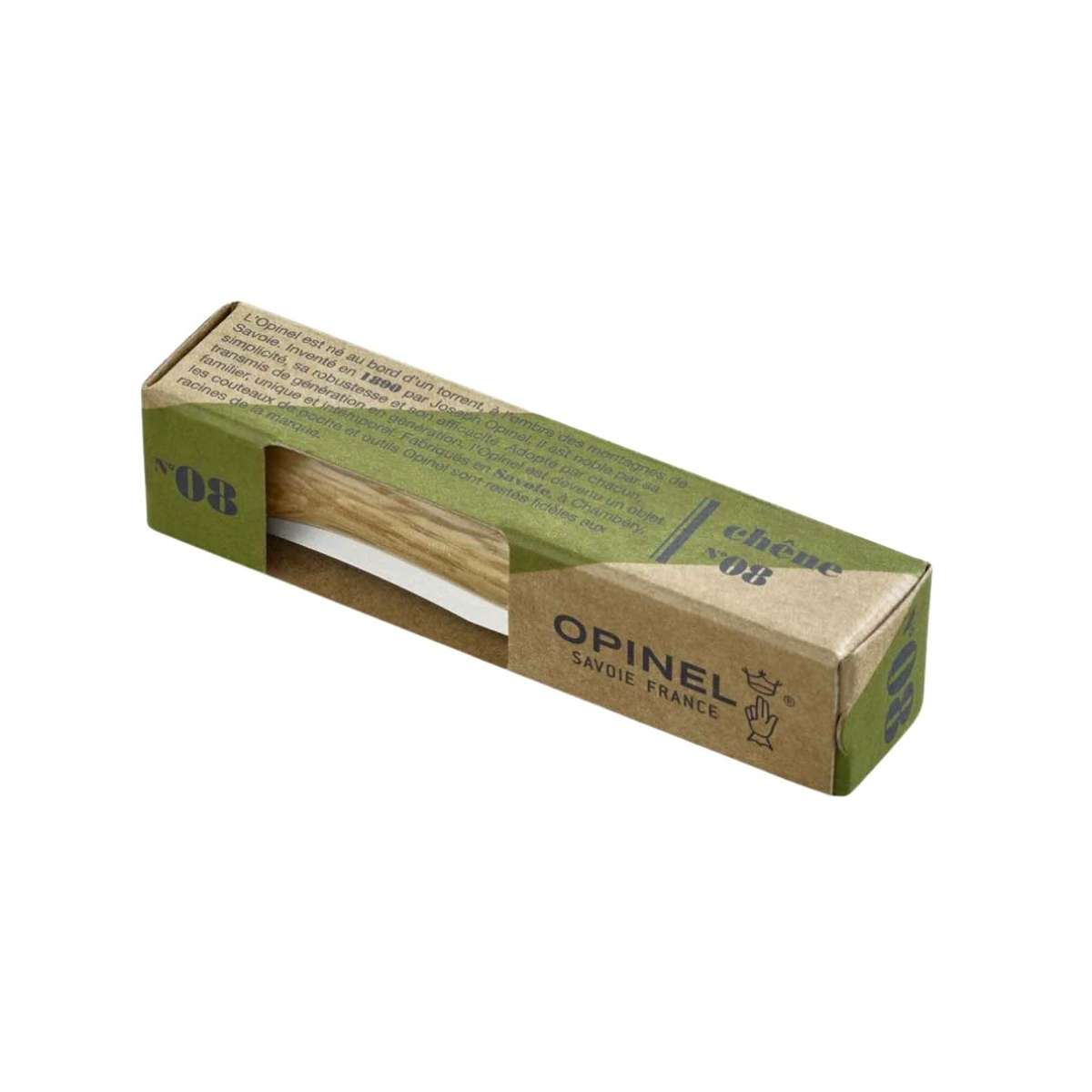 Opinel Pocket Knife 8.5 cm Oak Wood Handle No 8 Classic Wood 002021