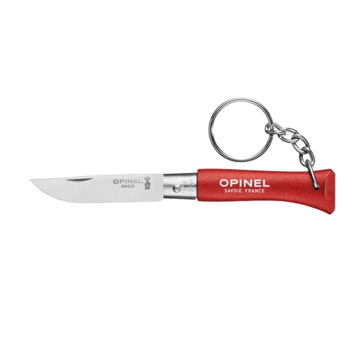 Opinel Keychain Pocket Knife 5 cm Red Handle No 4 Inox 002055