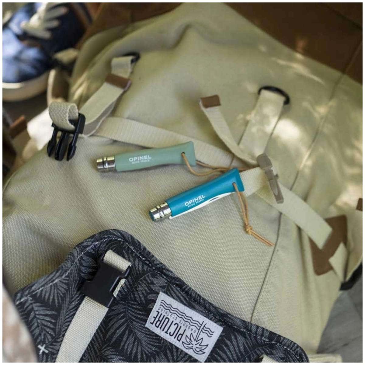 Opinel Pocket Knife 7 cm Turquoise Handle No 6 Colorama Barouder 002200
