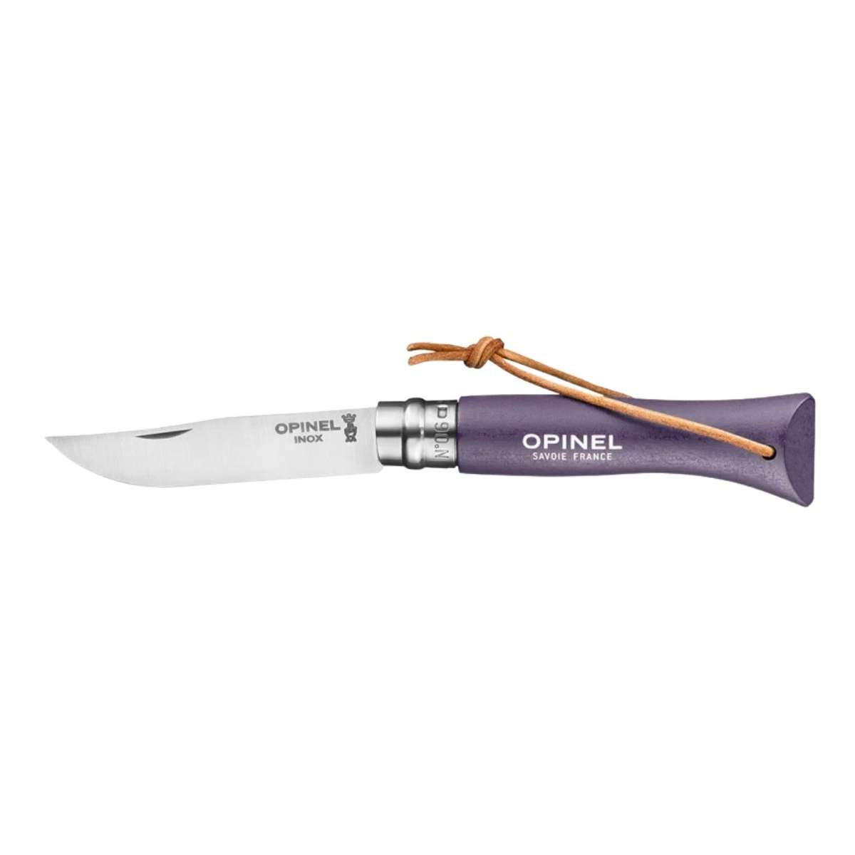 Opinel Pocket Knife 7 cm Grey Purple Handle No 6 Colorama Barouder 002204