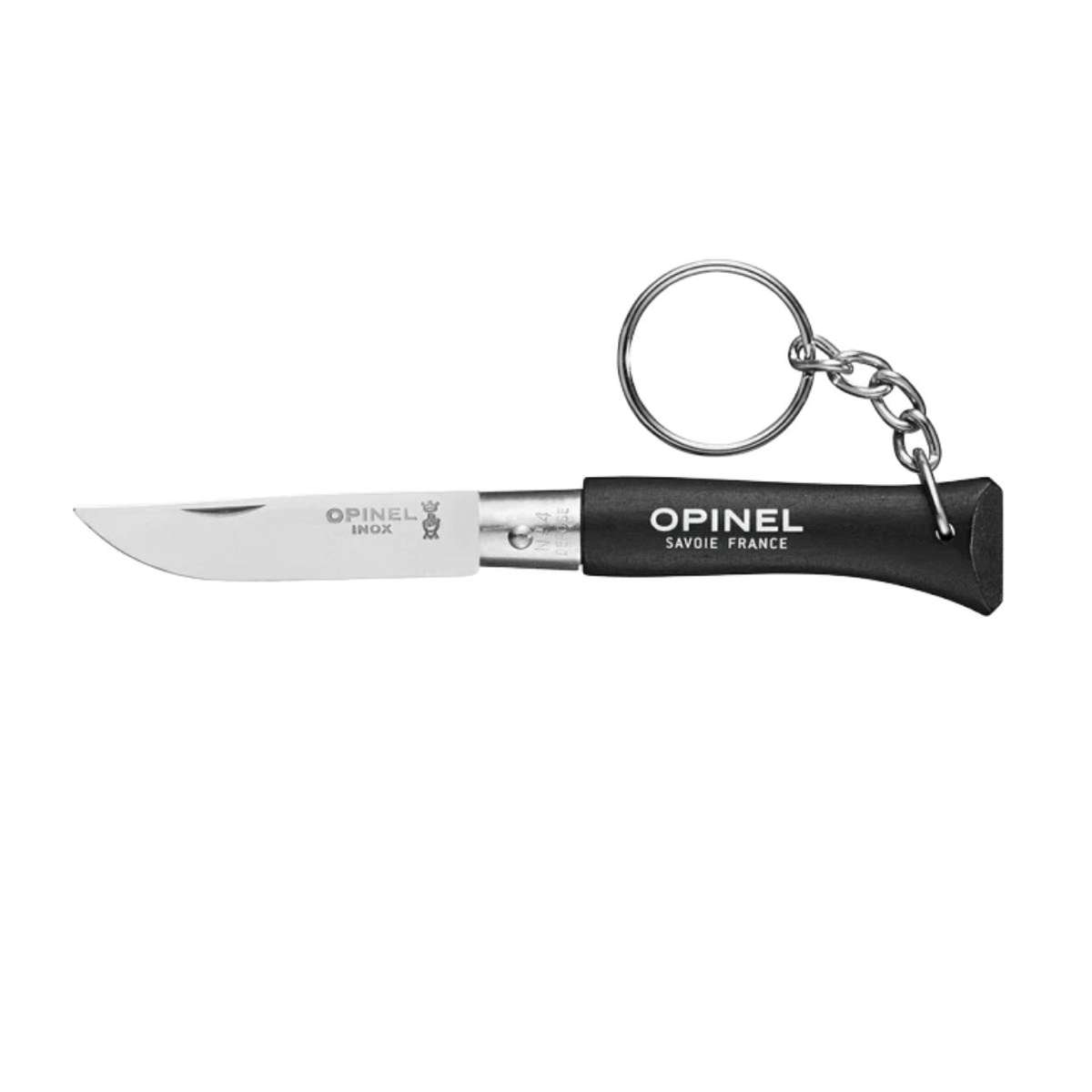 Opinel Keychain Pocket Knife 5 cm Black Handle No 4 Inox 002268