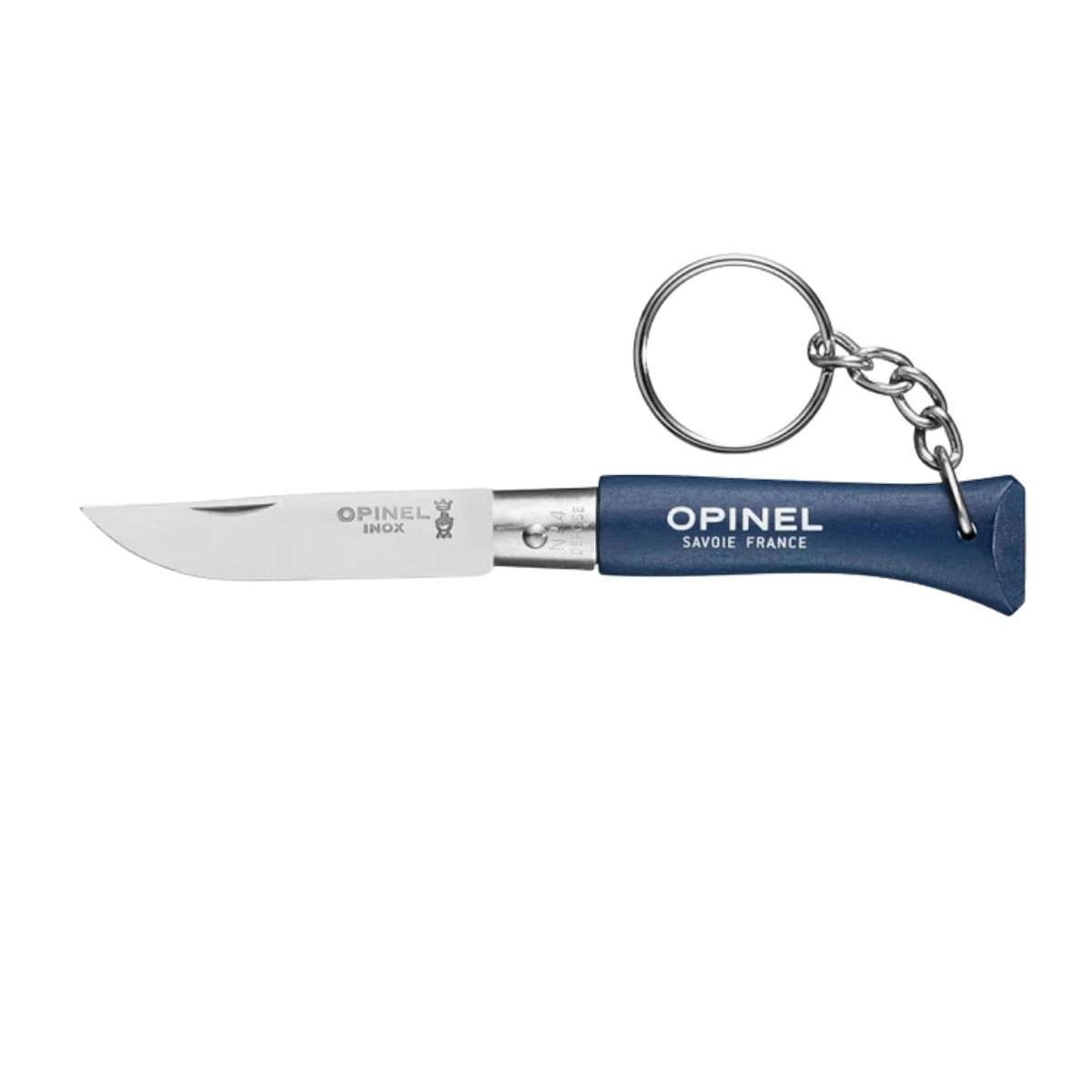 Opinel Keychain Pocket Knife 5 cm Blue Handle No 4 Inox 002269