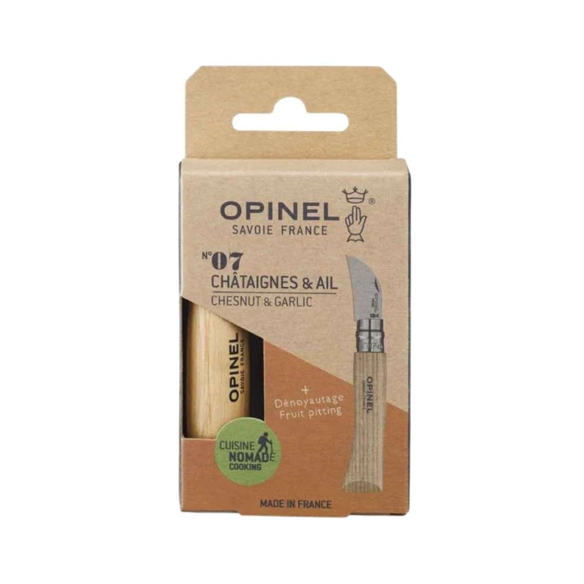 Opinel Pocket Knife 4 cm Chestnut Wood Handle No 7 002360