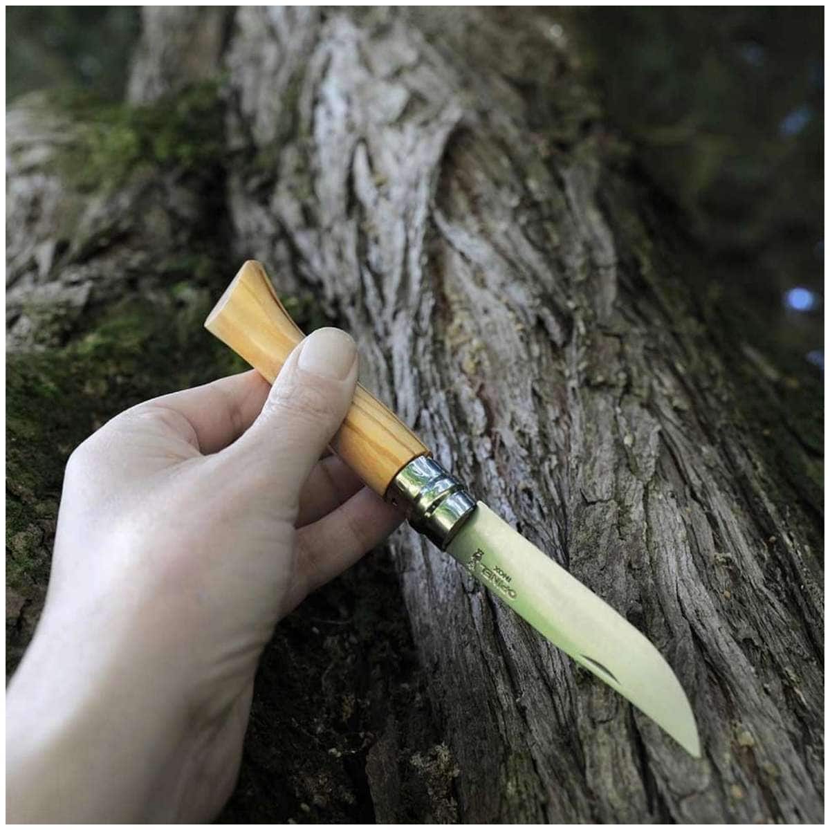 Opinel Pocket Knife 9 cm Olive Wood Handle No 9 Classic Wood 002426