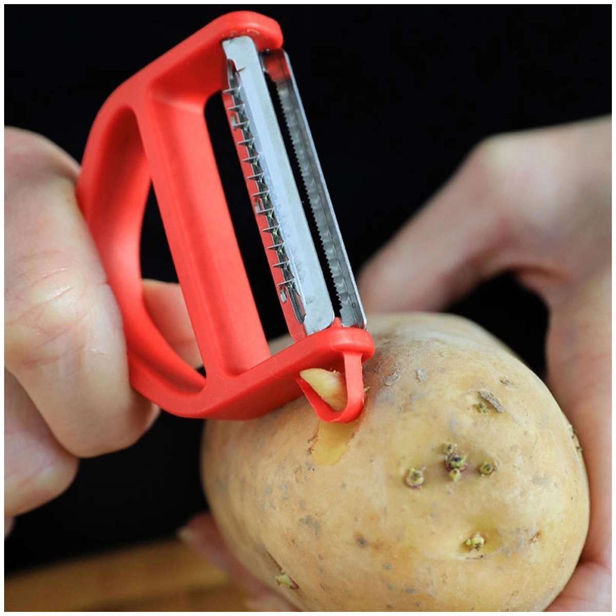Opinel Peeler With Red Wooden Handle Peeler T-Duo 002433