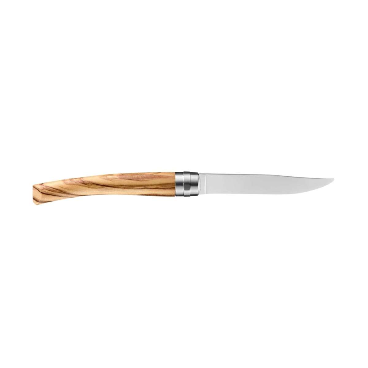 Opinel Handmade Steak Knives Set 4 pcs 10 cm Olive Wood Handle Table Chic 002481