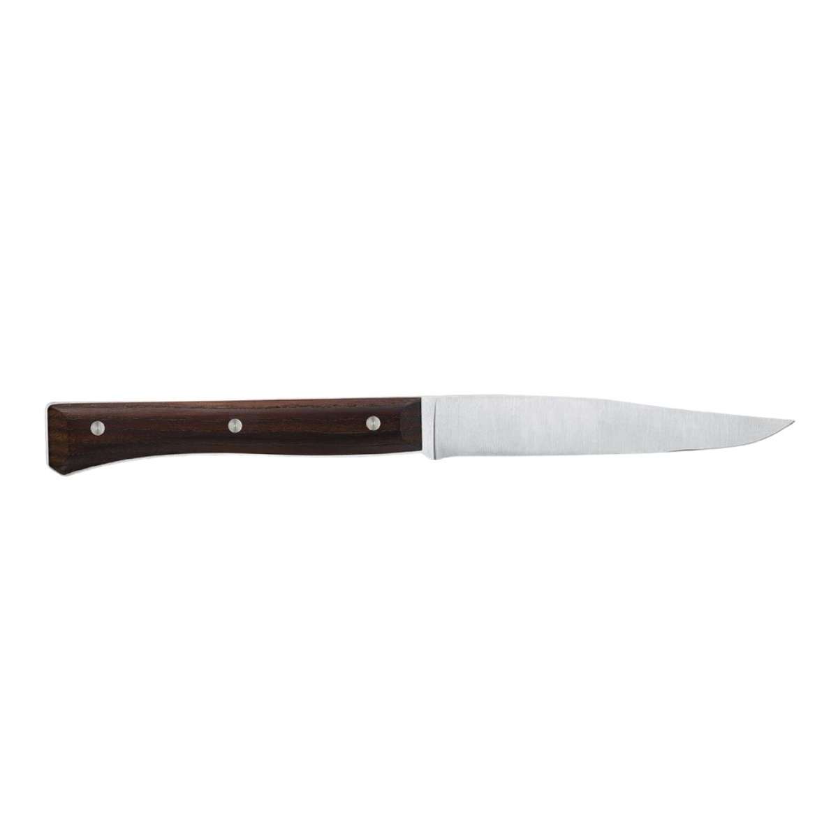 Opinel Knives 11 cm Set 4 pcs Dark Ash Wood Handle Facette 002497