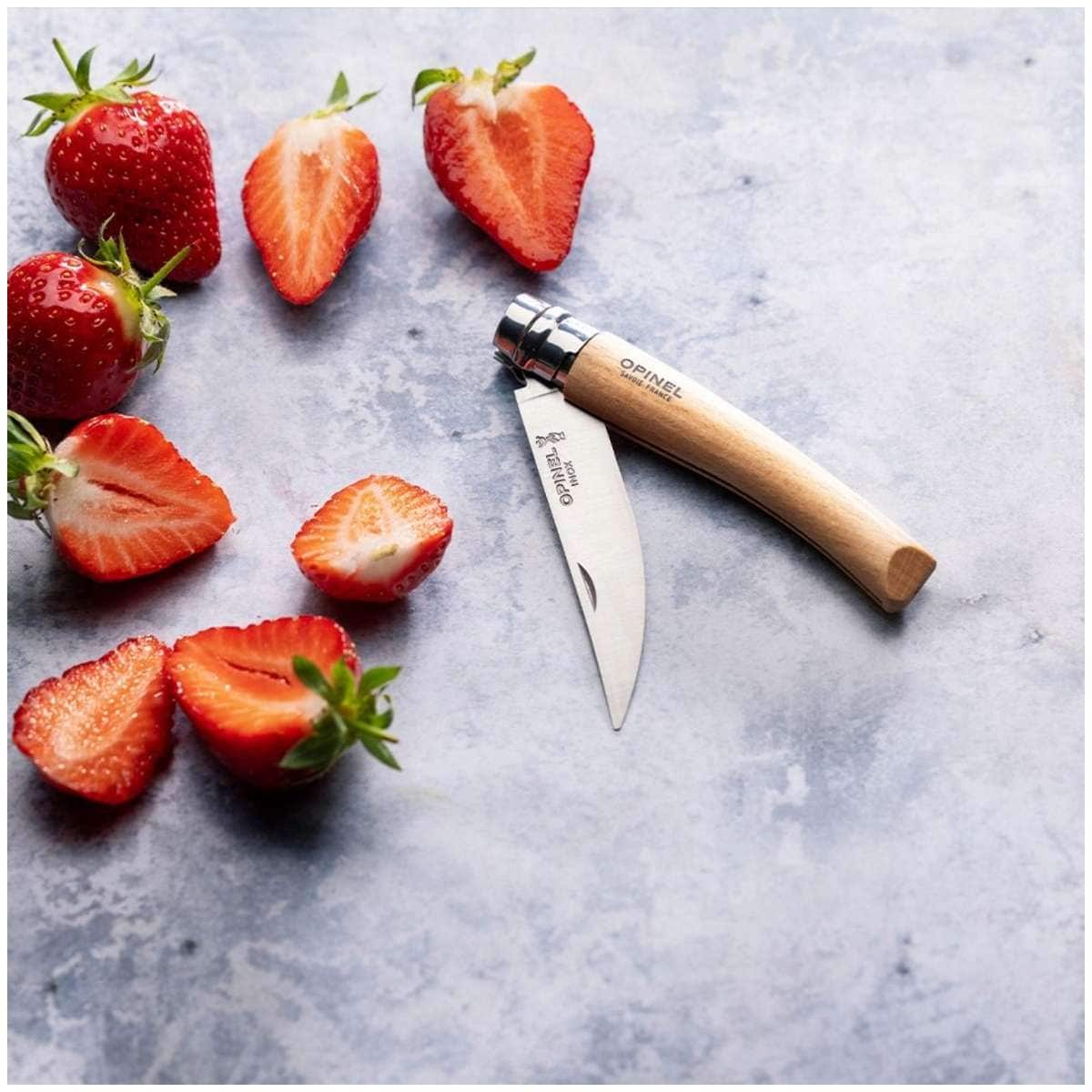 Opinel Pocket Knife 8 cm Beech Wood Handle No 8 Slim 002558