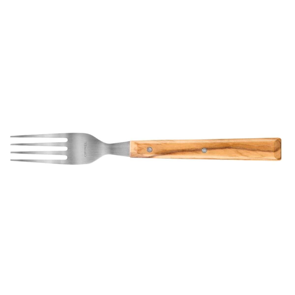 Opinel Stainless Steel Fork With Olive Wood Handle Sylve 002634