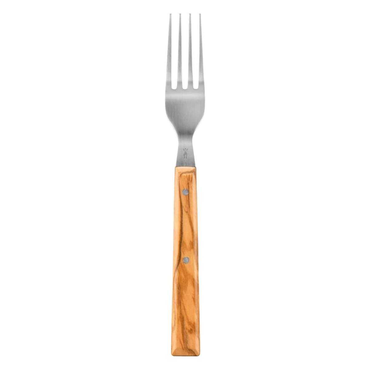 Opinel Stainless Steel Fork With Olive Wood Handle Sylve 002634