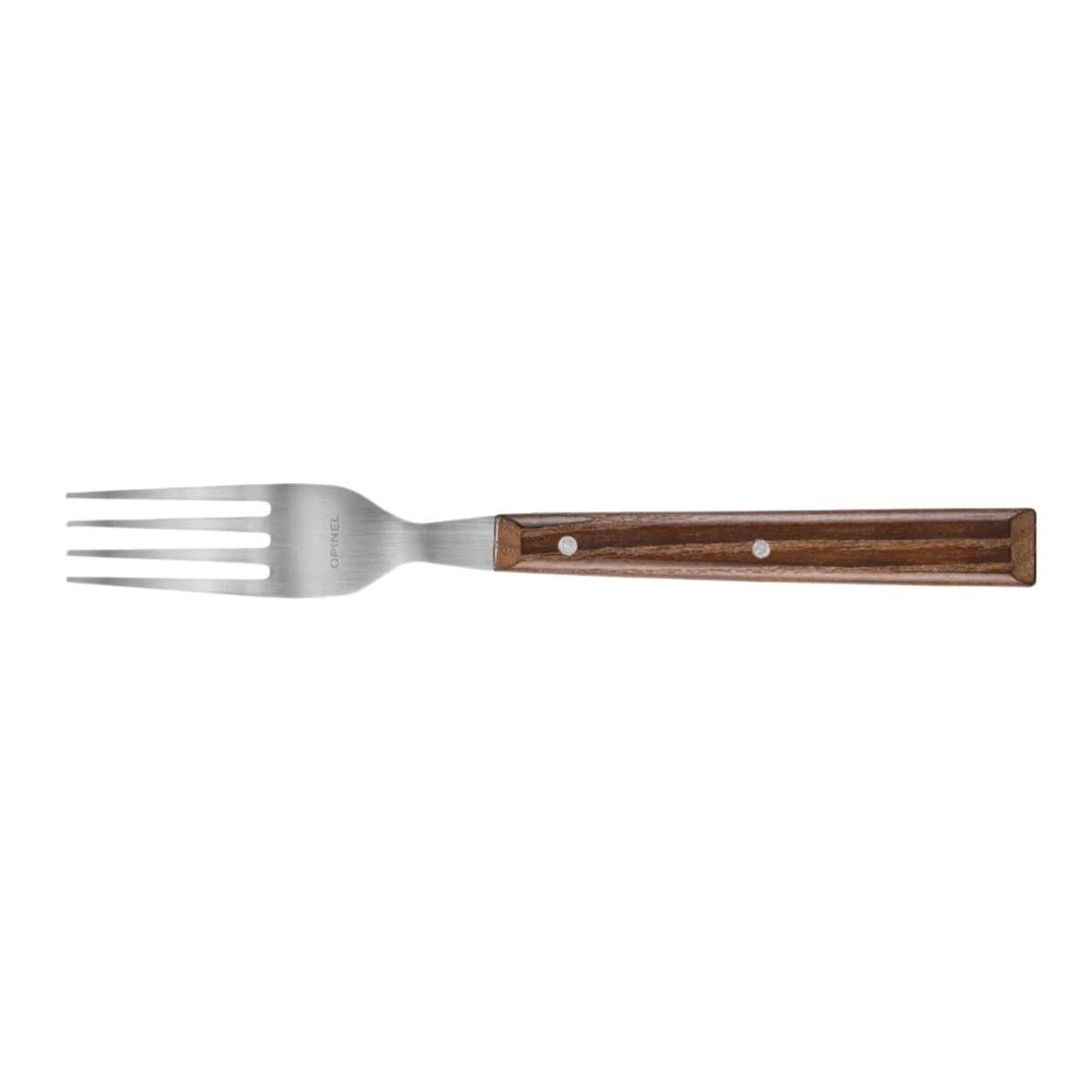 Opinel Stainless Steel Fork With Dark Ash Wood Handle Sylve 002635