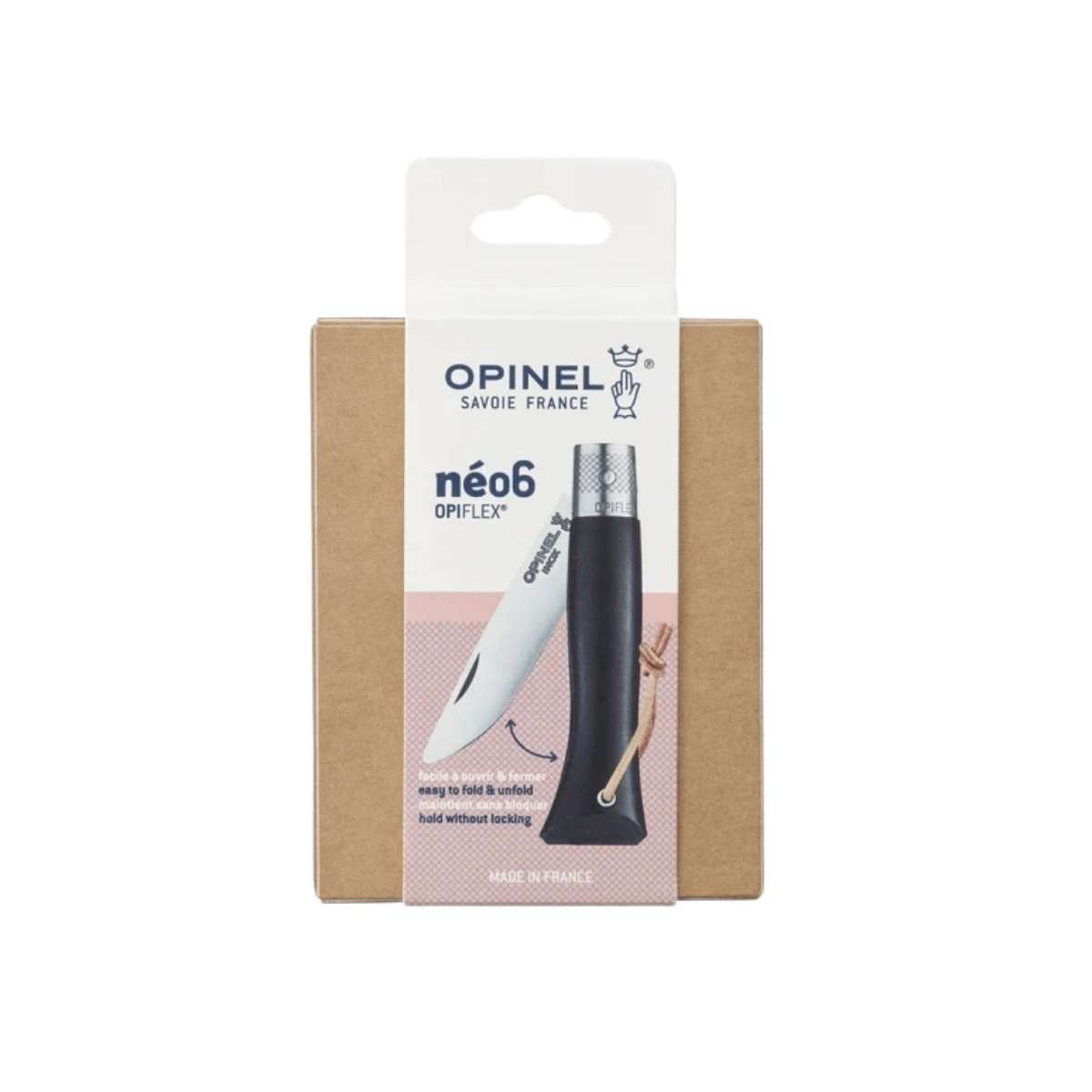 Opinel Pocket Knife 7 cm Ebony Wood Handle Neo6 Opiflex 003110