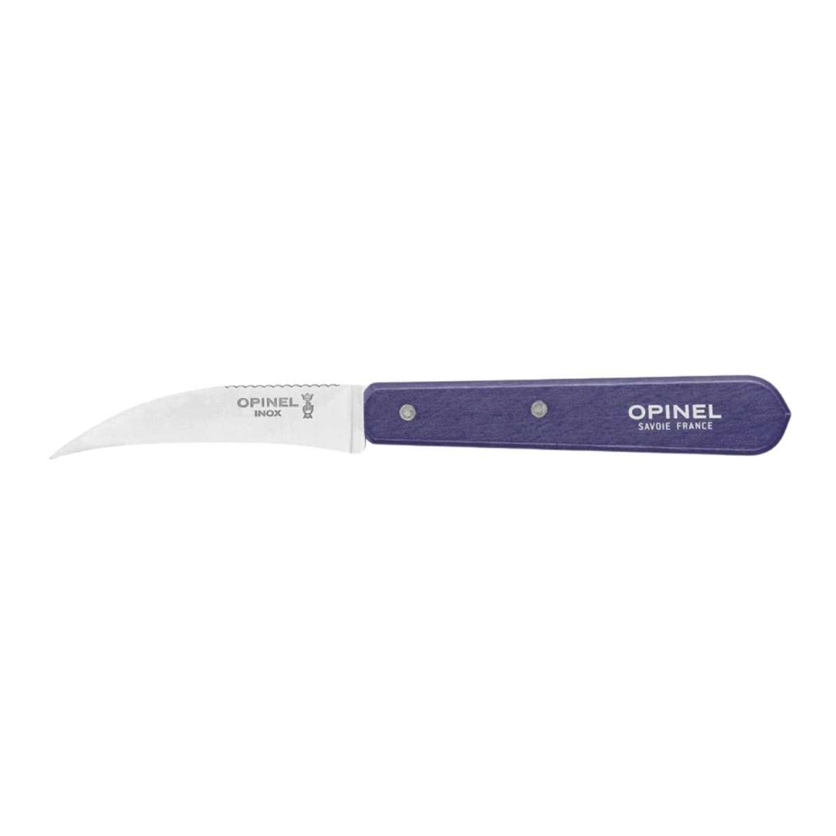 Opinel Peeling Knife 7 cm Purple Wooden Handle No 114 Paysage 003128