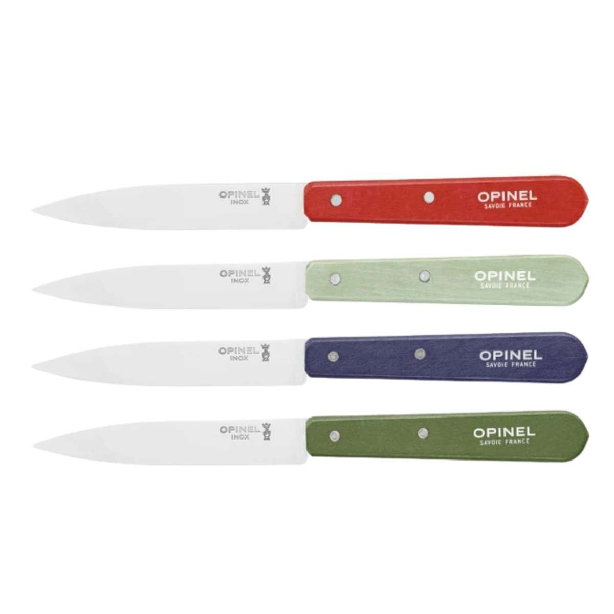 Opinel Kitchen Knives 10 cm Set 4 pcs No 112 Paysage 003207
