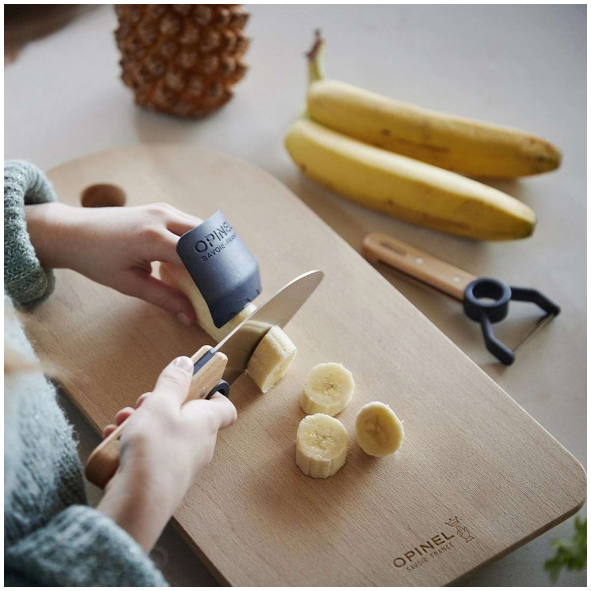 Opinel Kid’s Knife With Peeler And Finger Guard Set 3 pcs 003255