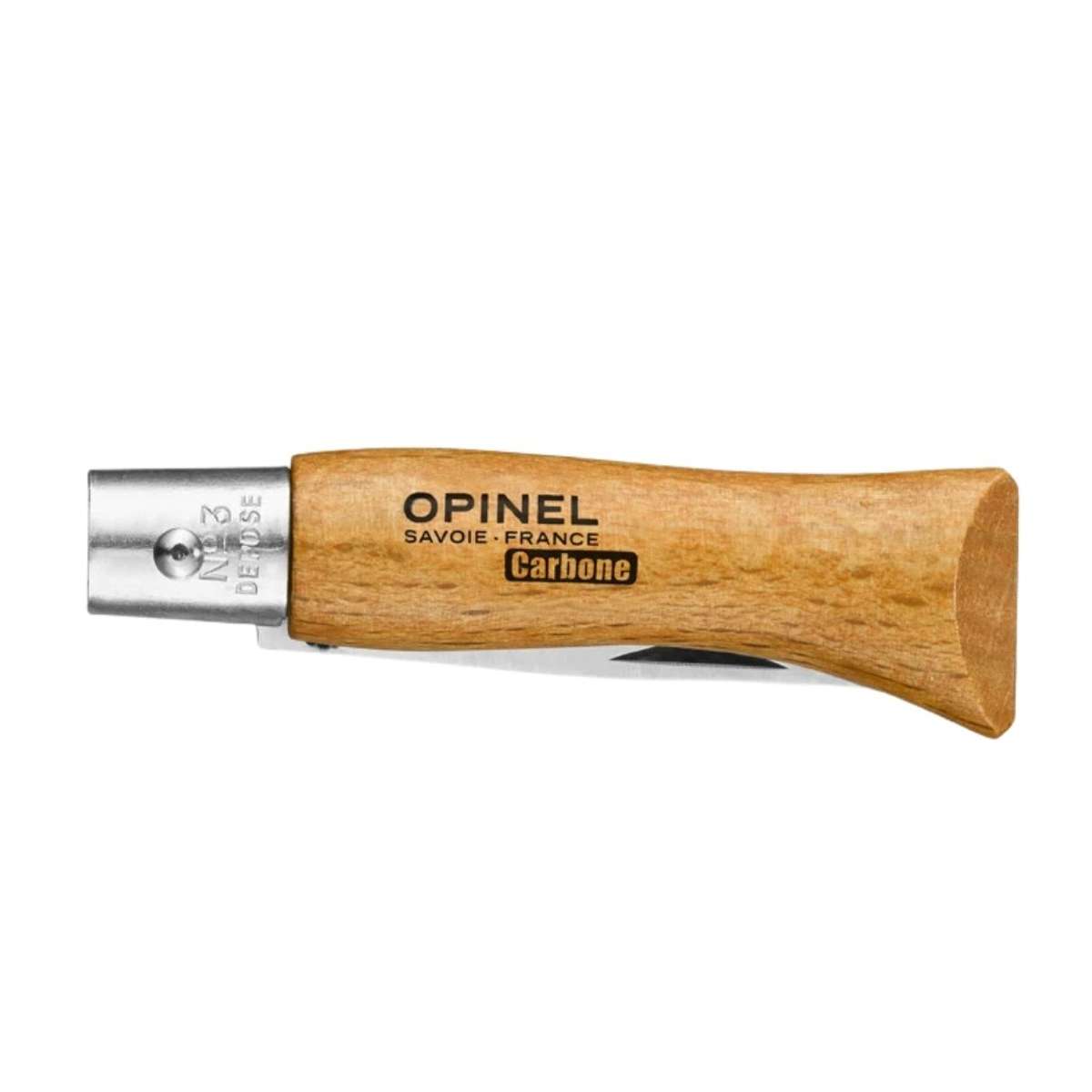 Opinel Pocket Knife 4 cm Beech Wood Handle No 3 Carbon 111030