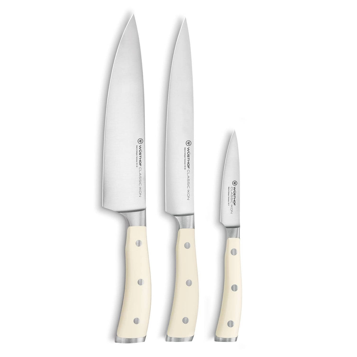 Wusthof Knives Set 3 pcs Gift Box Classic Ikon Creme 1120460301