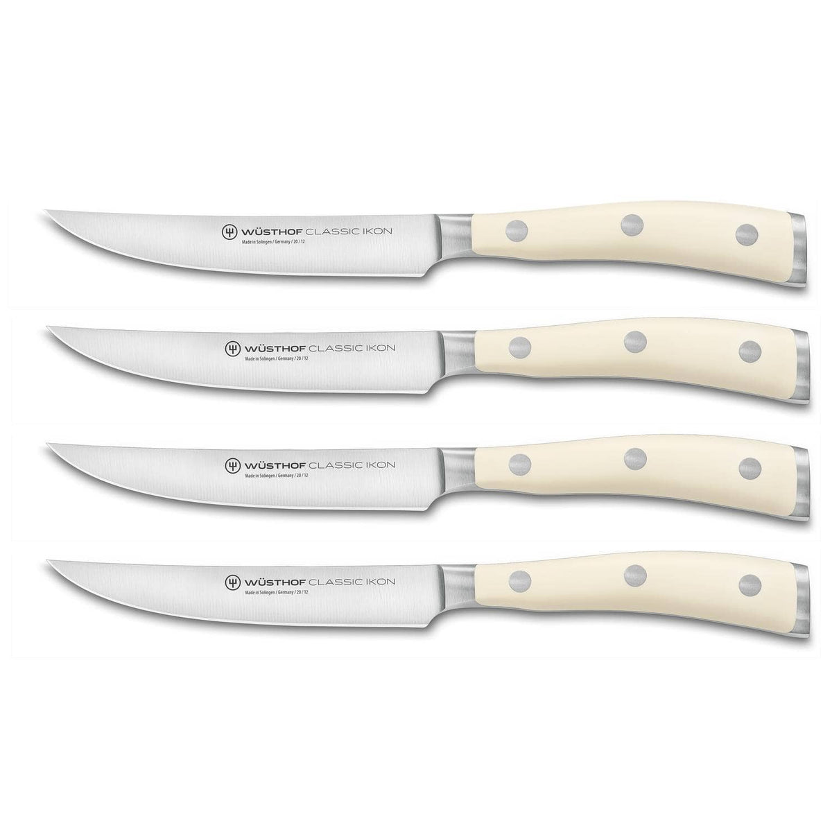 Wusthof Steak Knives 12 cm 4 pcs Set Classic Ikon Creme 1120460401