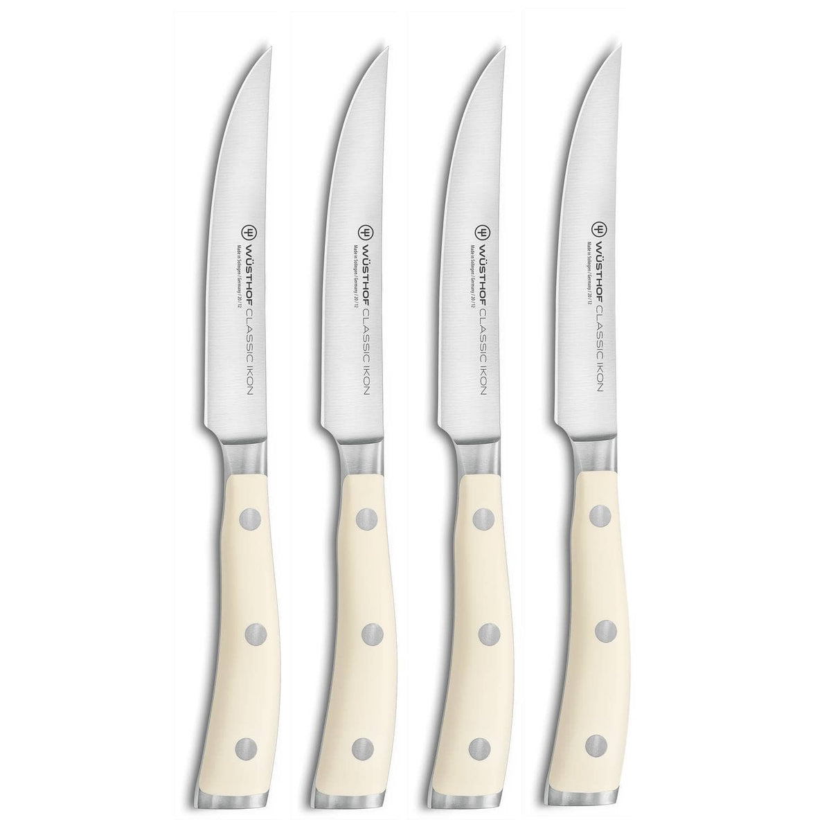 Wusthof Steak Knives 12 cm 4 pcs Set Classic Ikon Creme 1120460401