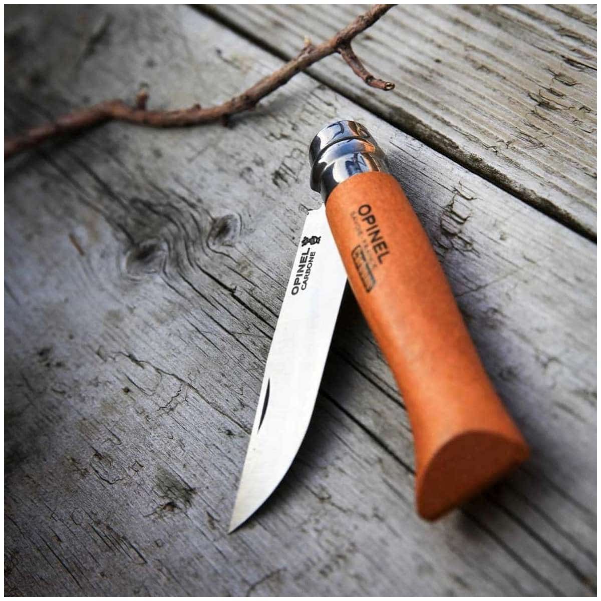 Opinel Pocket Knife 9 cm Beech Wood Handle No 9 Carbon 113090