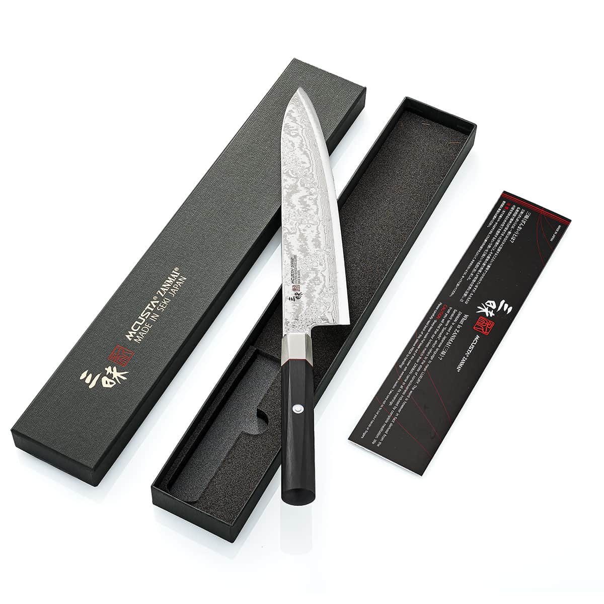 Mcusta zanmai Damascus Chef's Knife 24 cm Hybrid Splash HZ2-3007DS