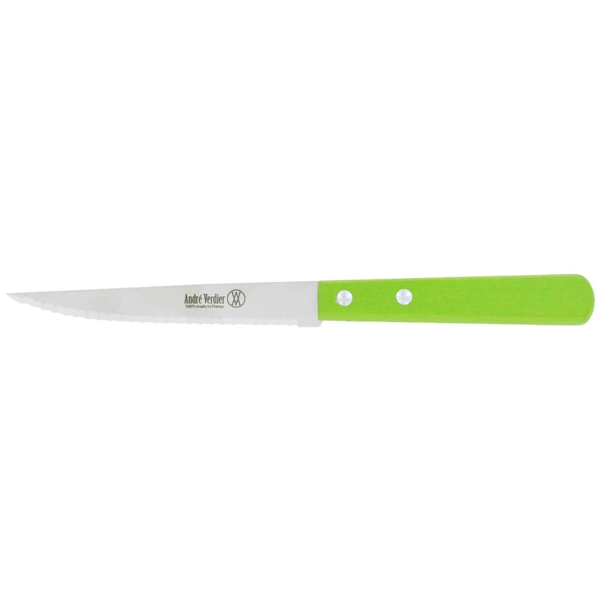 Andre verdier Steak Knife 11 cm Green Wooden Handle Prepa Culi