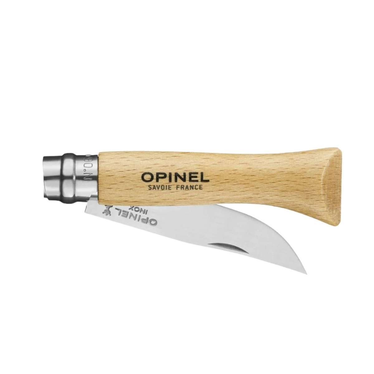 Opinel Pocket Knife 7 cm Beech Wood Handle No 6 Inox 123060