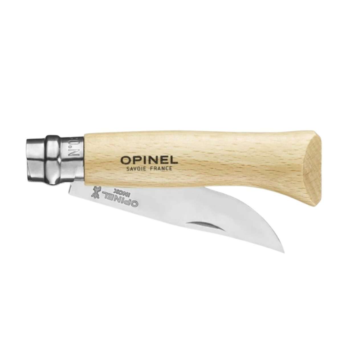 Opinel Pocket Knife 8.5 cm Beech Wood Handle No 8 Inox 123080