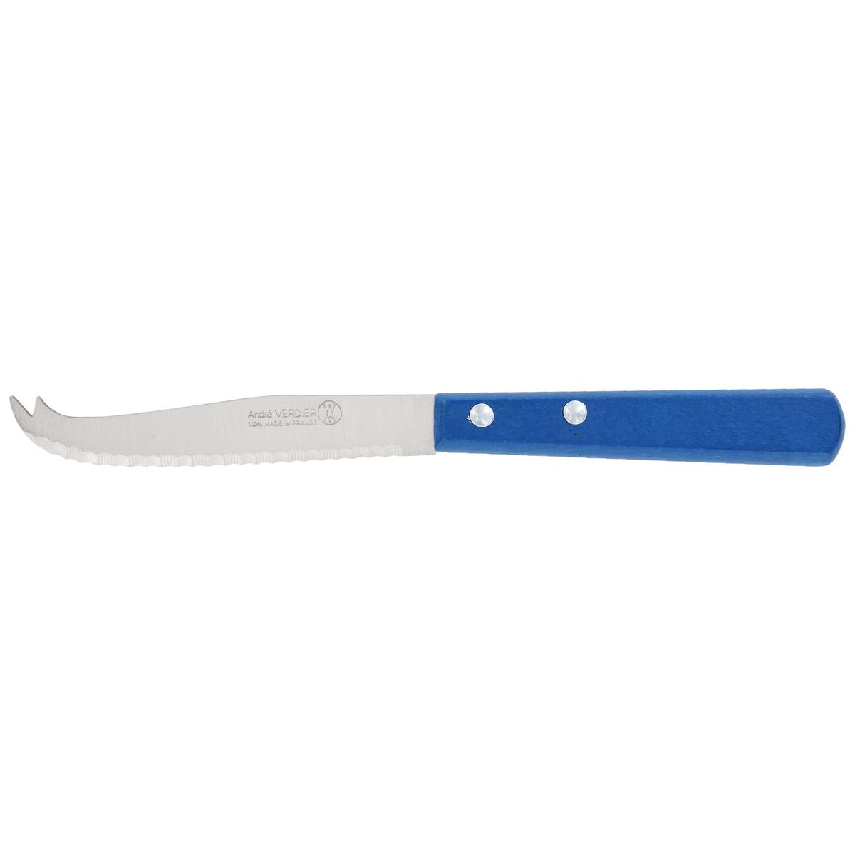 Andre verdier Serrated Cheese Knife 11 cm Blue Wooden Handle Prepa Culi