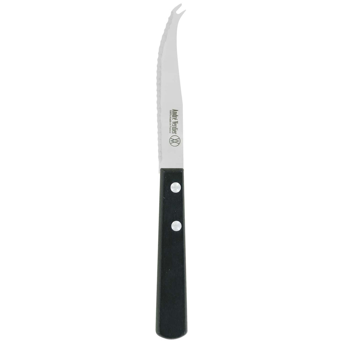 Andre verdier Serrated Cheese Knife 11 cm Black Wooden Handle Prepa Culi