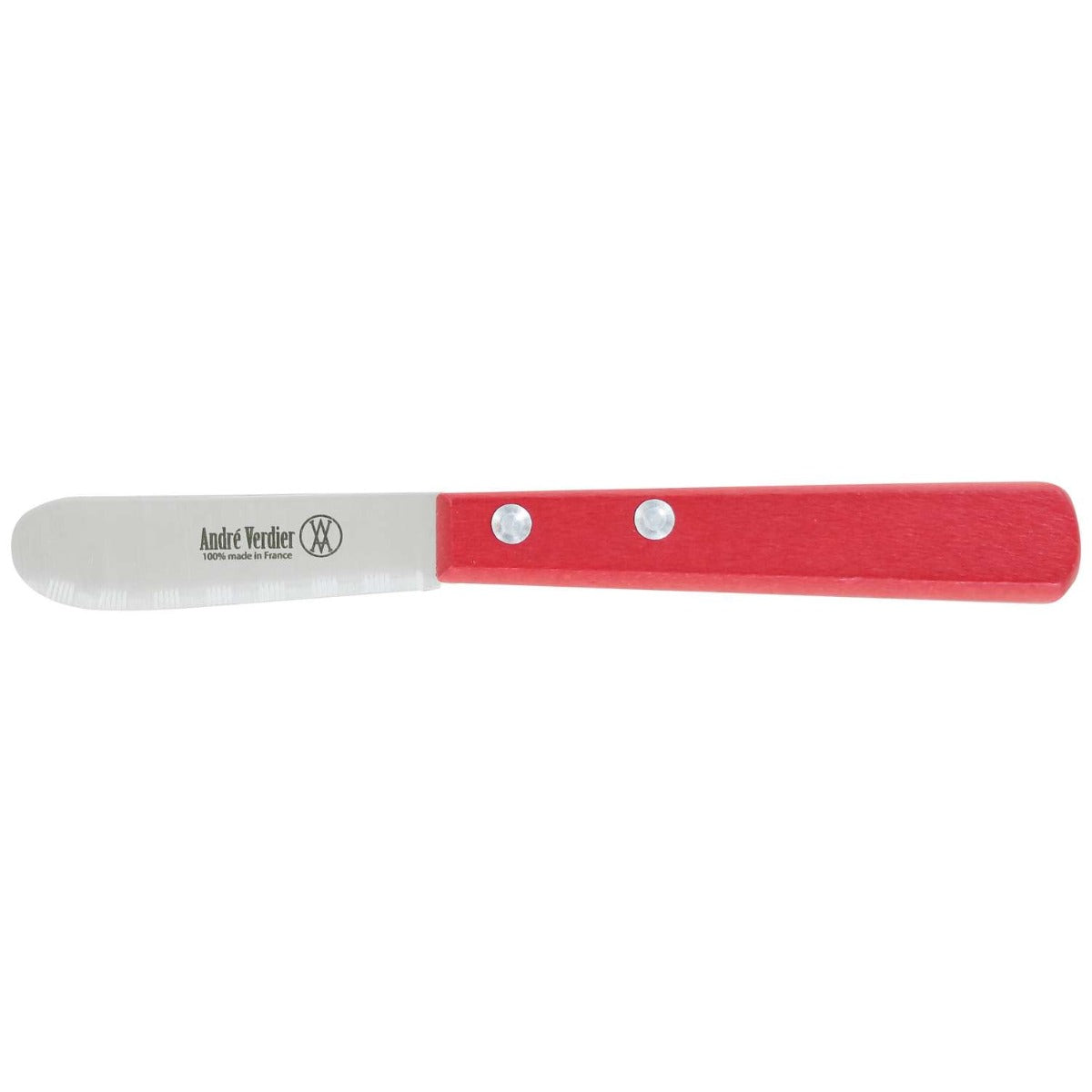 Andre verdier Butter Knife 6.5 cm Red Wooden Handle Prepa Culi