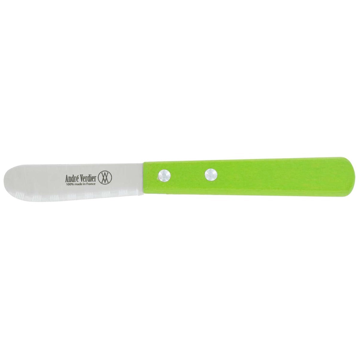 Andre verdier Butter Knife 6.5 cm Green Wooden Handle Prepa Culi