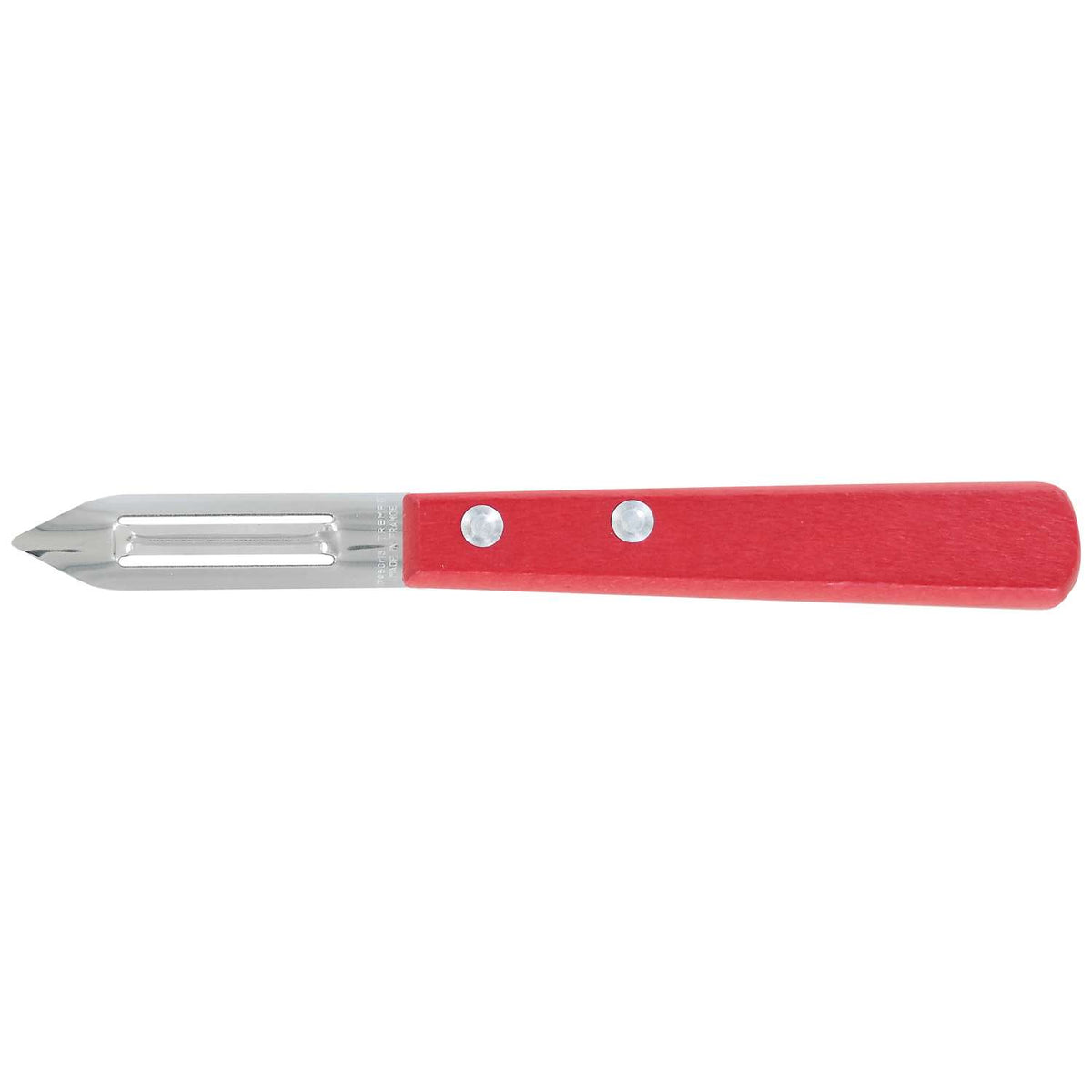 Andre verdier Peeler 6 cm Red Wooden Handle Prepa Culi 131DR.RO