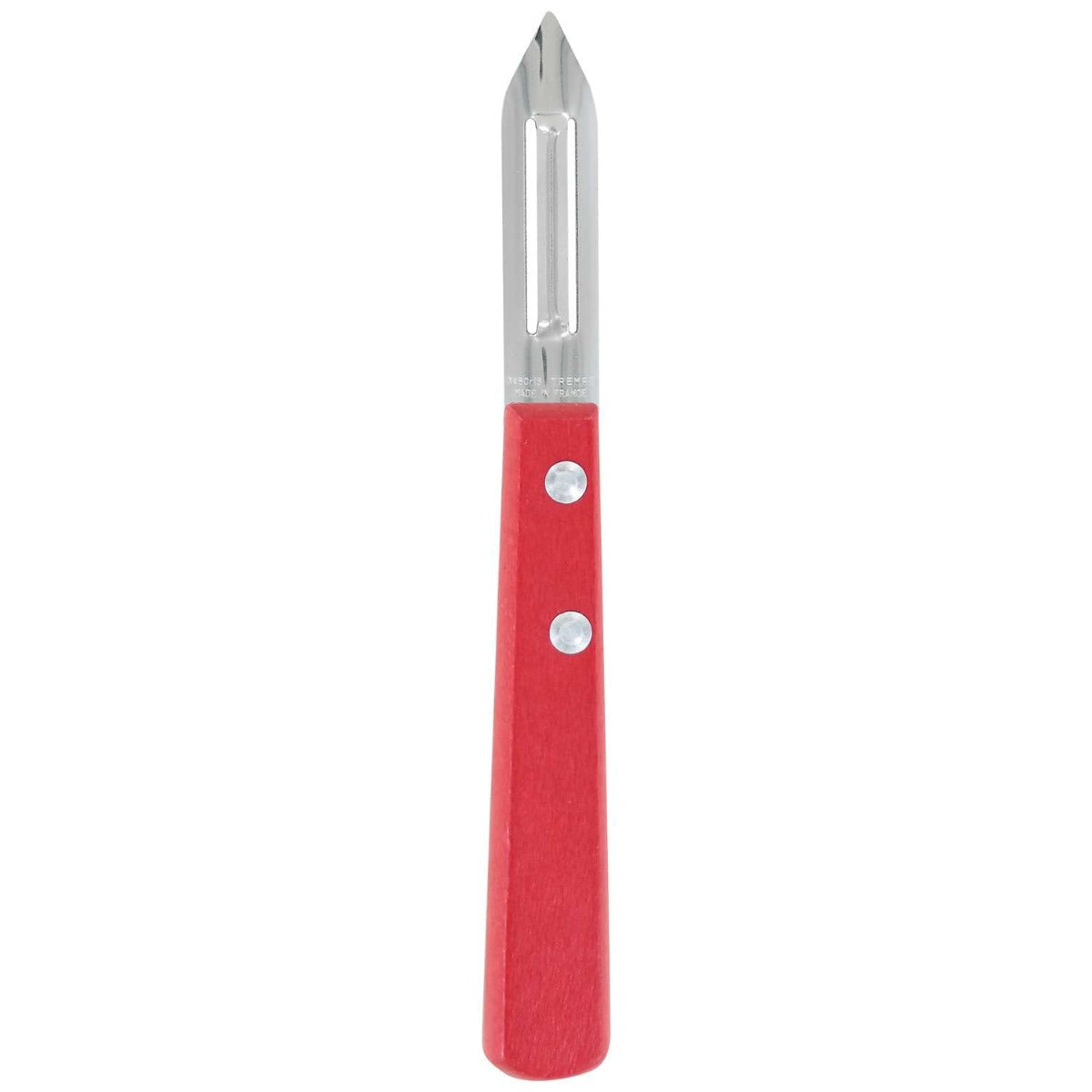Andre verdier Peeler 6 cm Red Wooden Handle Prepa Culi 131DR.RO