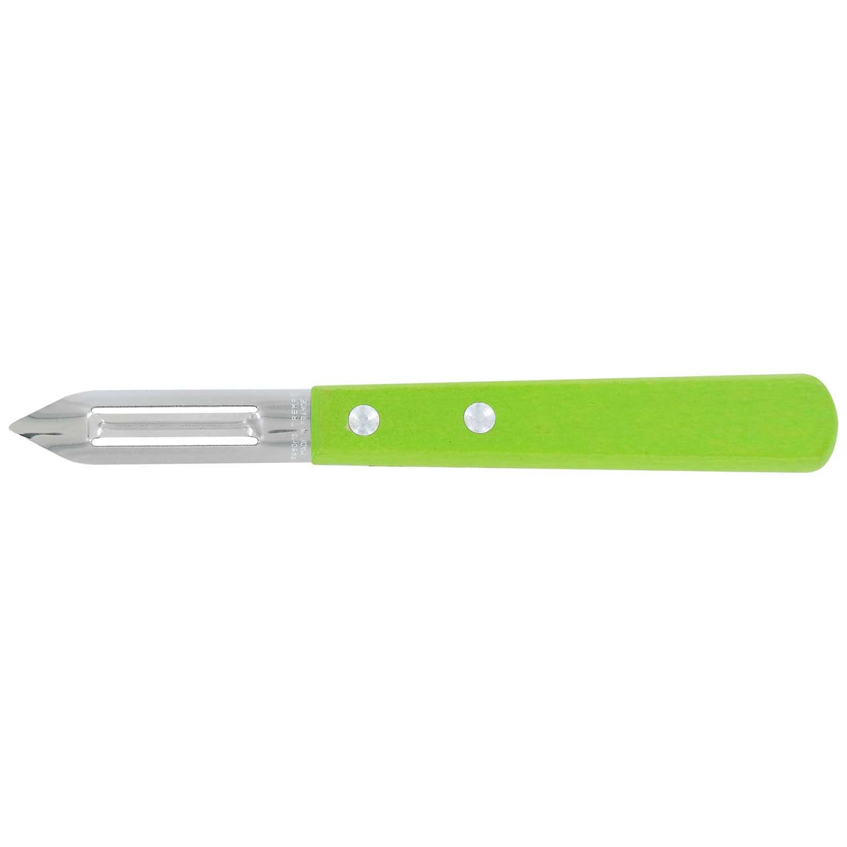 Andre verdier Peeler 6 cm Green Wooden Handle Prepa Culi 131DR.VE
