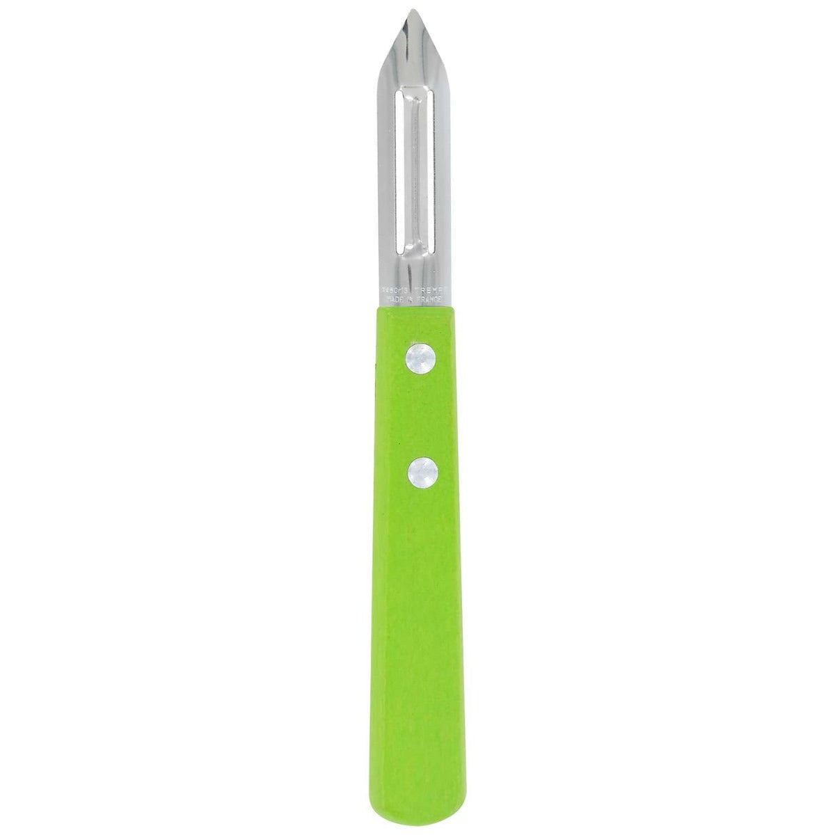 Andre verdier Peeler 6 cm Green Wooden Handle Prepa Culi 131DR.VE