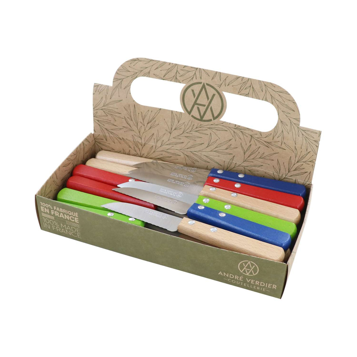 Andre verdier Serrated Paring Knife 8 cm Wooden Handle Prepa Culi