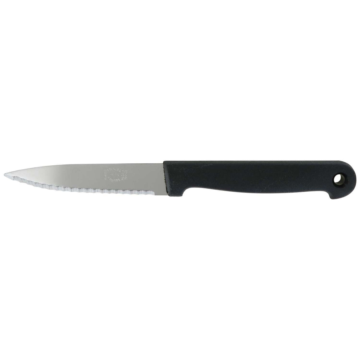 Andre verdier Serrated Utility Knife 9 cm With Black Handle Basic 140MDN