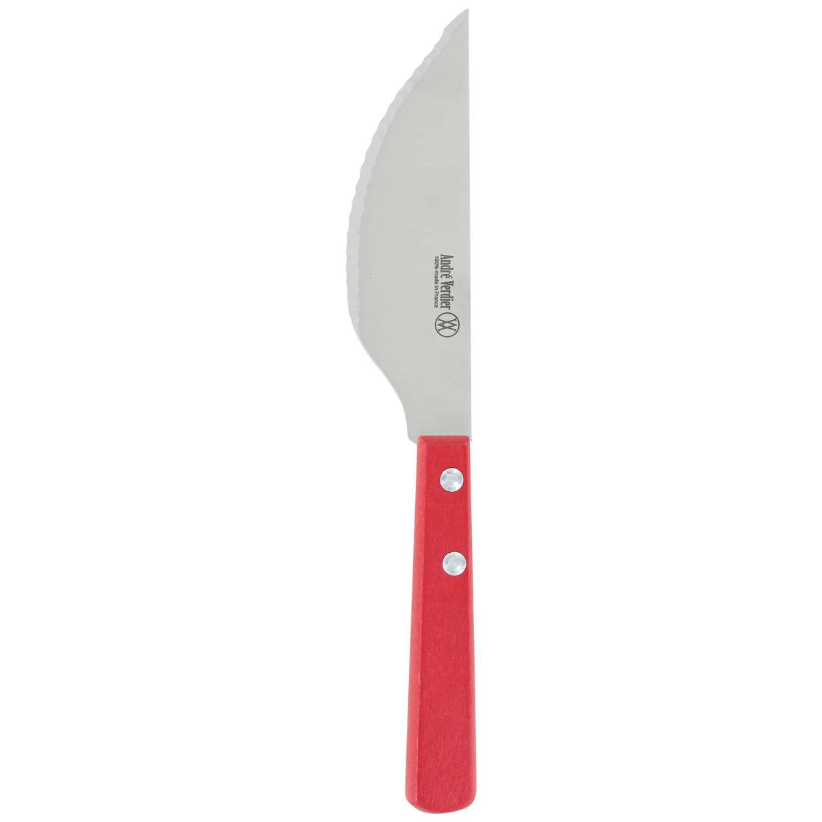 Andre verdier Serrated Pizza Knife 11 cm Red Wooden Handle Prepa Culi