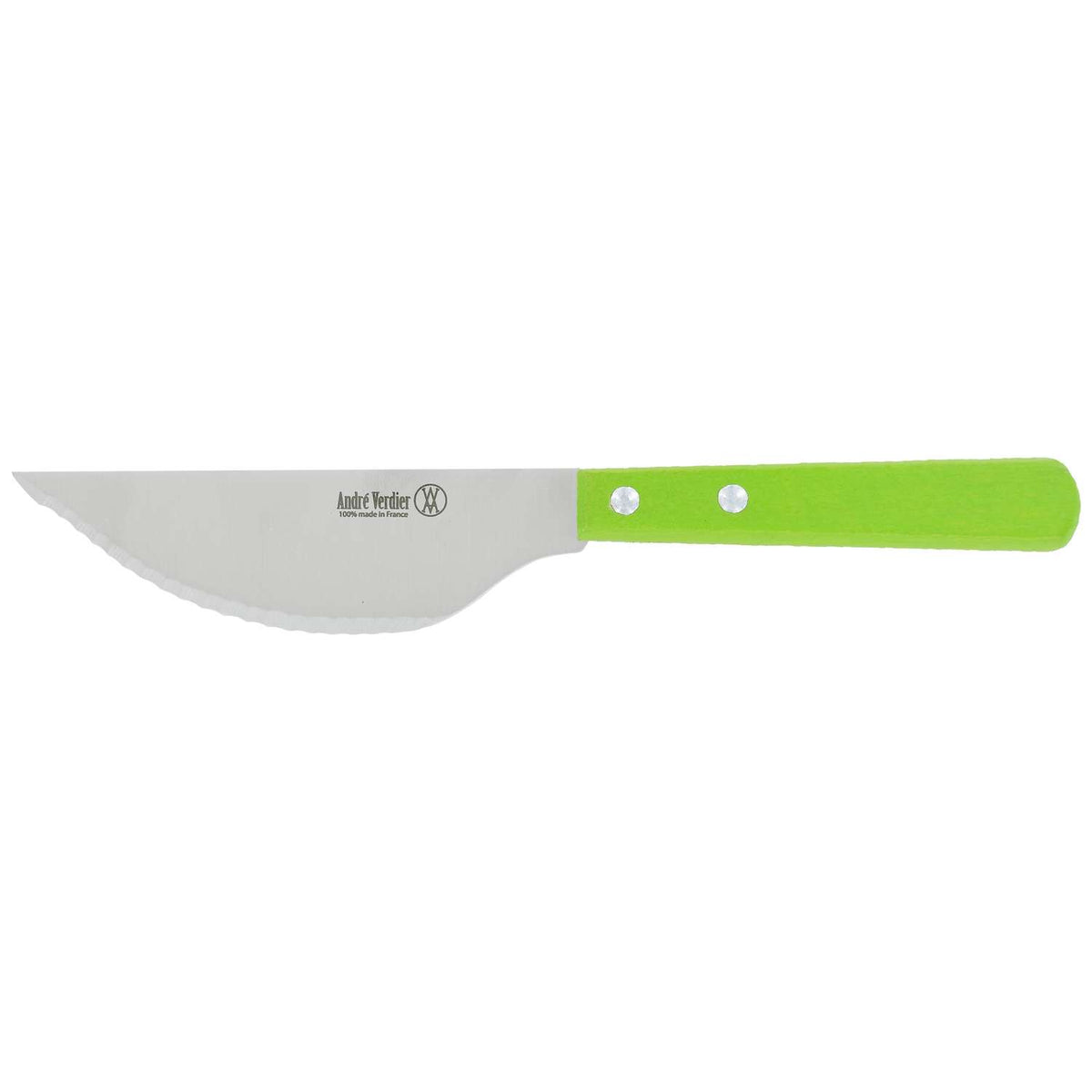 Andre verdier Serrated Pizza Knife 11 cm Green Wooden Handle Prepa Culi