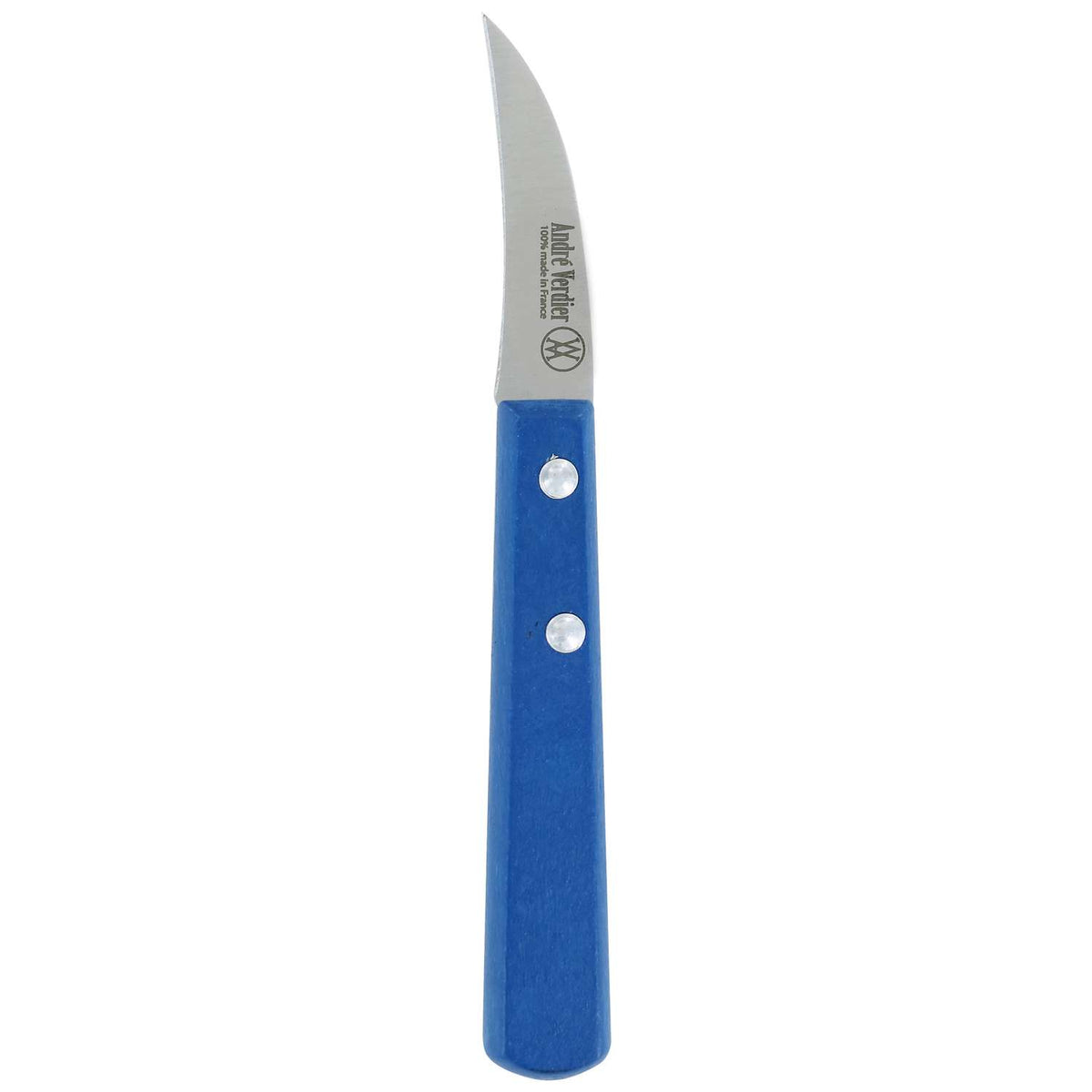Andre verdier Peeling Knife 6 cm Blue Wooden Handle Prepa Culi
