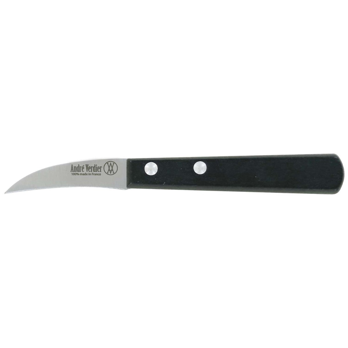 Andre verdier Peeling Knife 6 cm Black Wooden Handle Prepa Culi