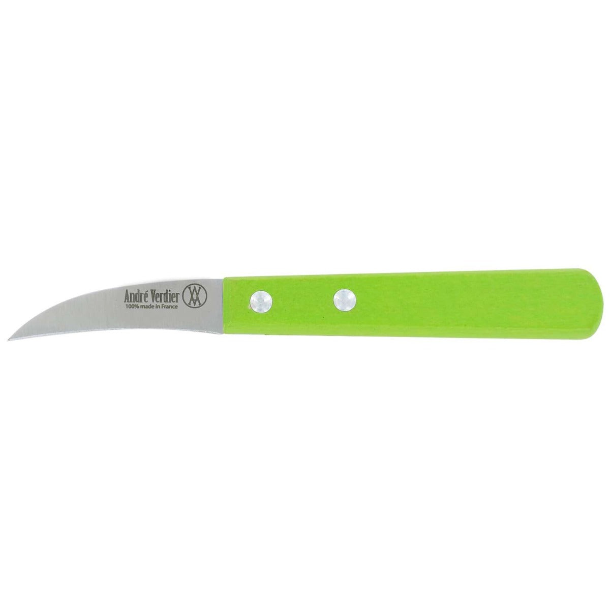 Andre verdier Peeling Knife 6 cm Green Wooden Handle Prepa Culi