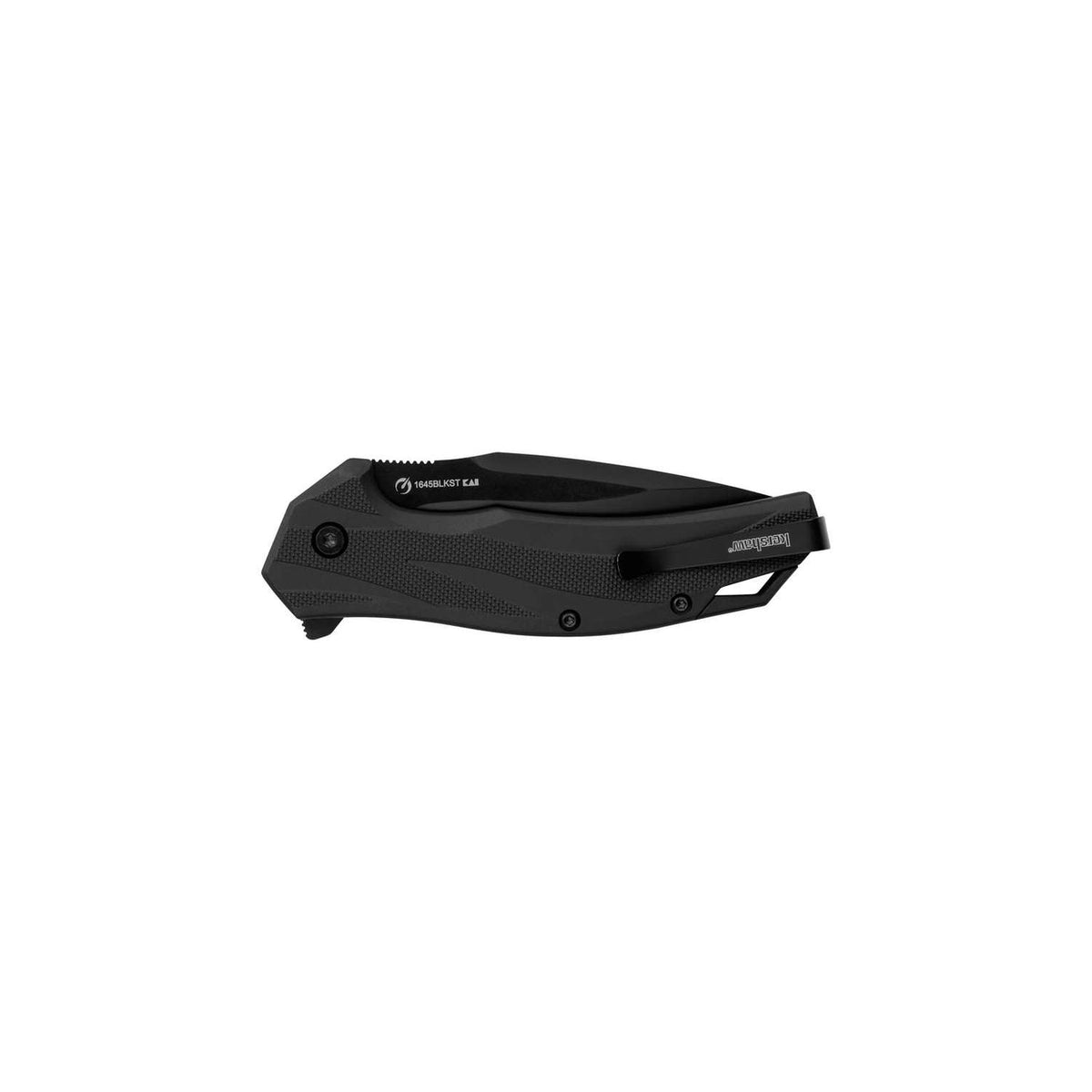 Kershaw Lateral Serrated Black Pocket Knife 8 cm Black Handle 91 gr 1645BLKST