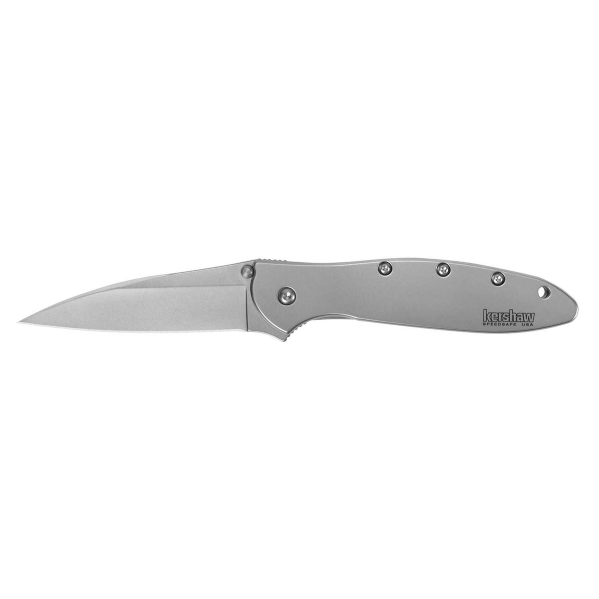 Kershaw Leek Bead-Blasted Pocket Knife 8 cm Silver Handle 85 gr 1660