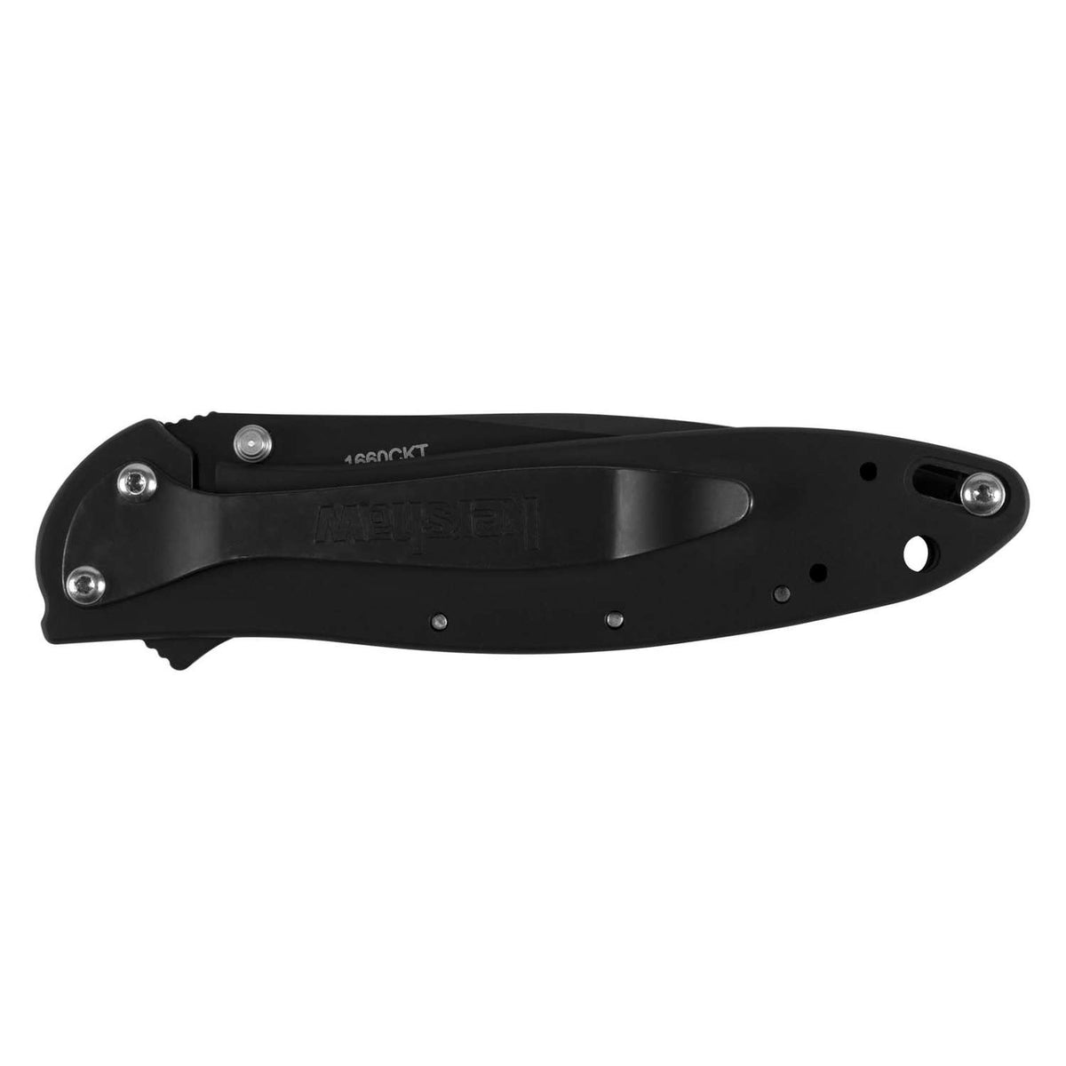 Kershaw Leek Black Ceracote Pocket Knife 8 cm Black Handle 85 gr 1660CKT