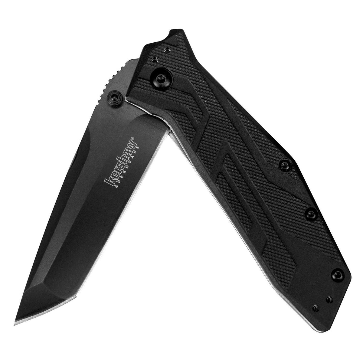 Kershaw Brawler Black Tanto Pocket Knife 8 cm Black Handle 111 gr 1990X
